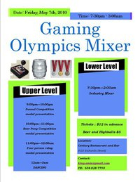 Olympic Gaming Mixer