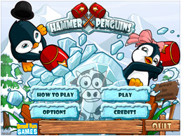Hammer Penguins start screen Hammer Penguins start screen