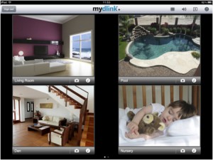 Mydlink 4 camera view