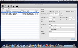 Trip Journal for Business Mac Version