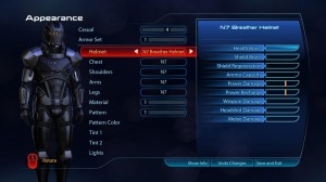 Mass Effect 3 Character Attributes