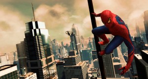 the amazing spider-man overlooks manhattan