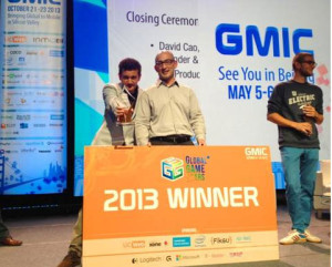 Damir Slogar and Bryan Davis accepting GGS award at GMIC 2013 