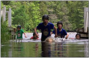 Grizzly Cup contestants face-off in an aquatics challenge